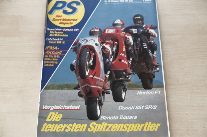 Deckblatt PS Sport Motorrad (10/1990)